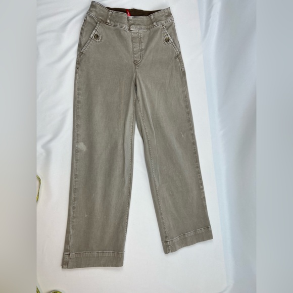 SPANX Pants - Spanx Stretch Twill Cropped Wide Leg Pants - size‎ XS